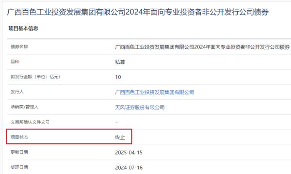 配资交流论坛网站 广西百色工业投资发展集团10亿元公司债终止审核